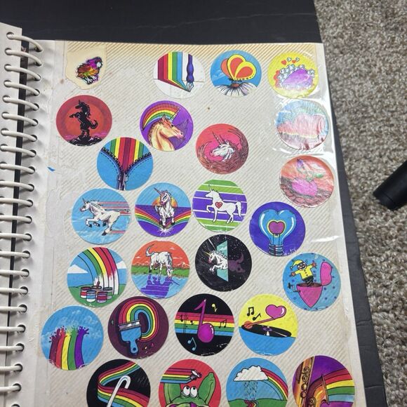 HUGE Vtg 1980s Sticker Album Lot 400+ SCRATCH N SNIFF Puffy Mello Smellos Rare I - Picture 7 of 16